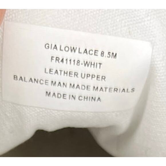 Frye Gia Low Lace Women's White Leather Sneaker Size 8.5 - Picture 6 of 6